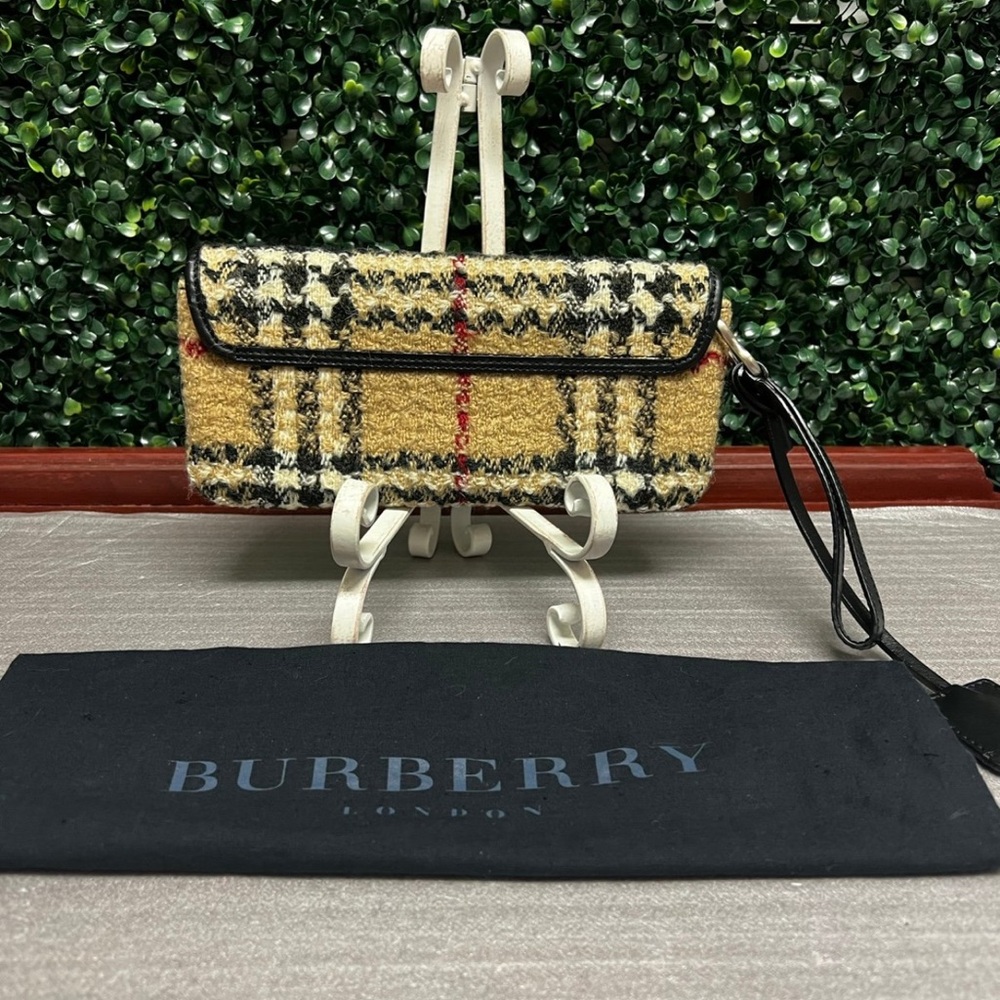 Burberry Tweed Wristlet Clutch - Picture 3 of 9